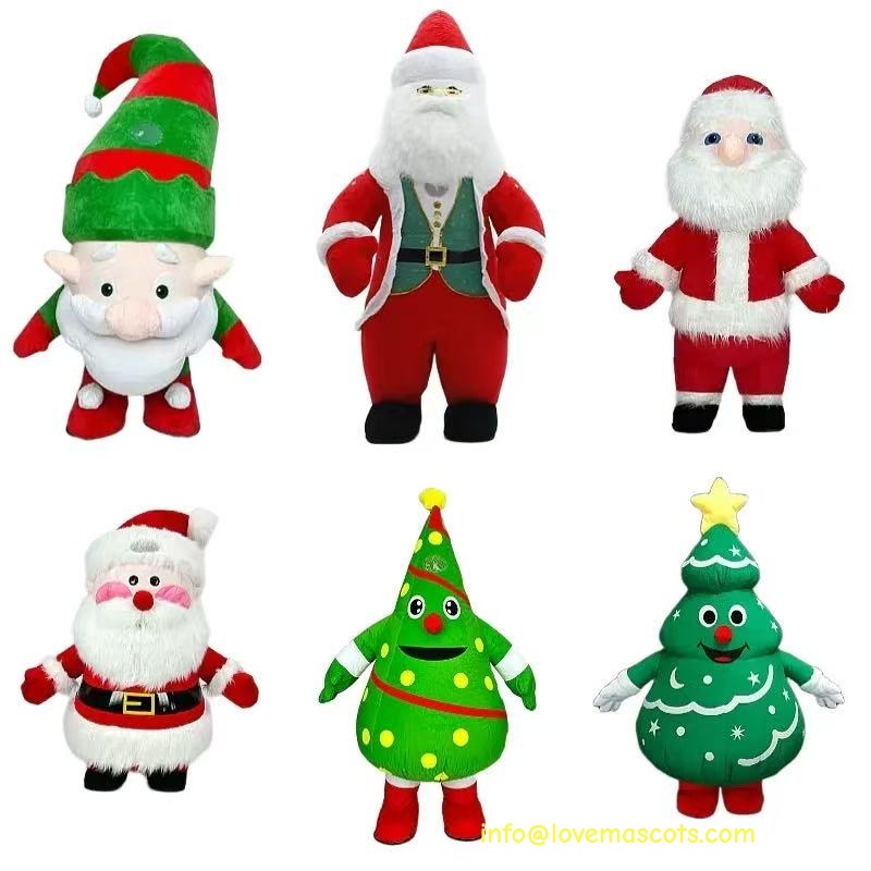  Inflatable santa mascot costume