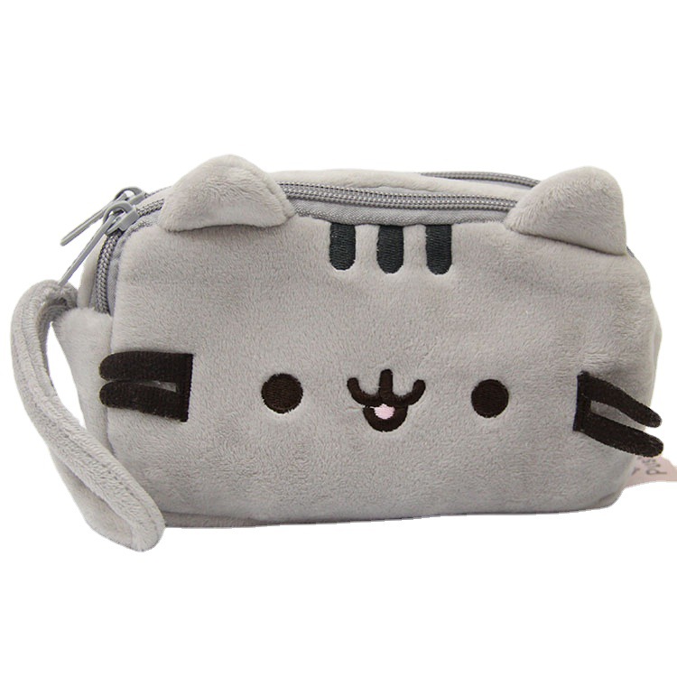 Cute Cat Plush  Pouch Bag 
