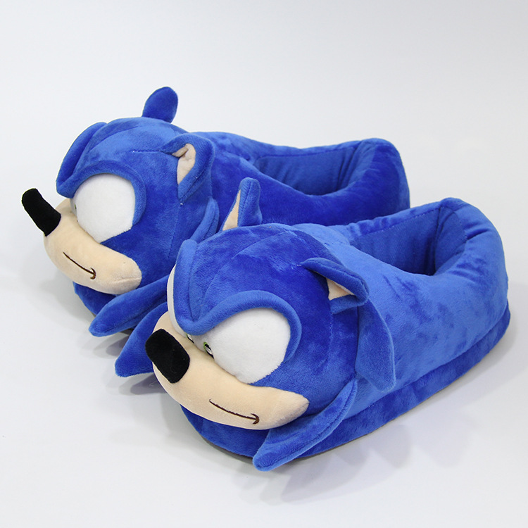 Customized Blue Sonic the Hedgehog Slippers