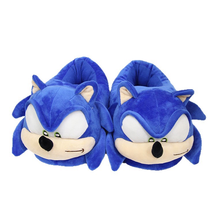 Customized Blue Sonic the Hedgehog Slippers