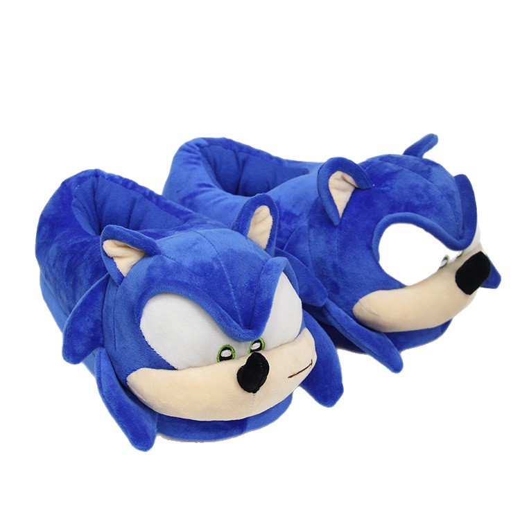 Customized Blue Sonic the Hedgehog Slippers