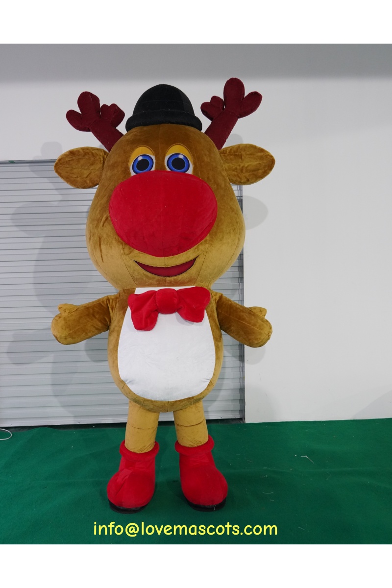 Inflatable christmas snowman deer costume 