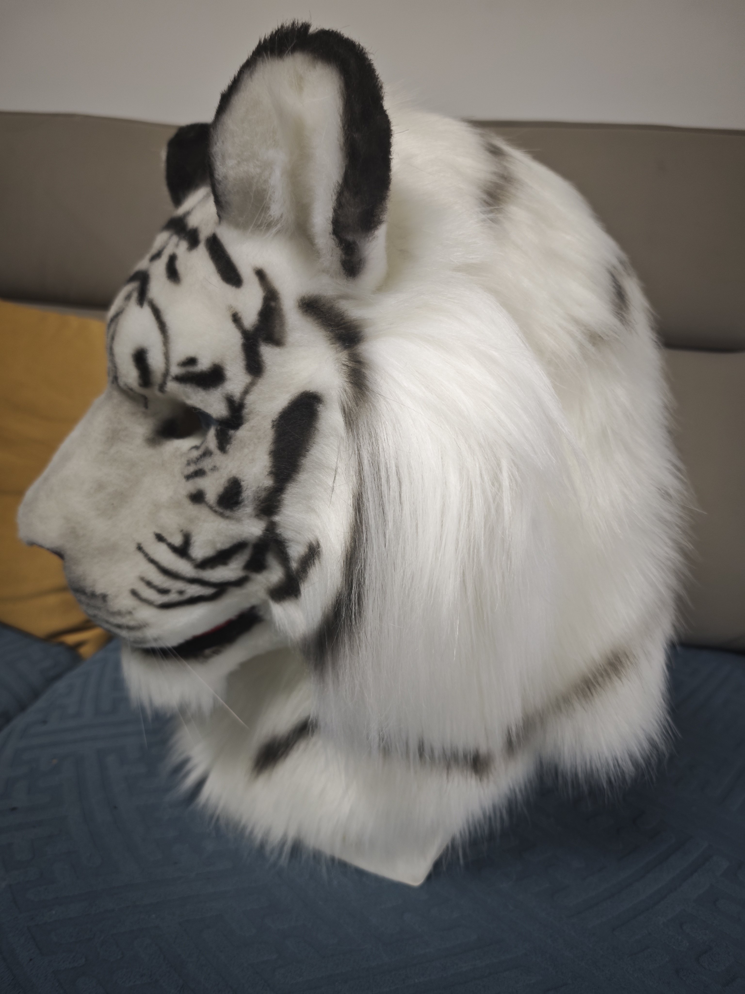Realistic Tiger Fursuit Head