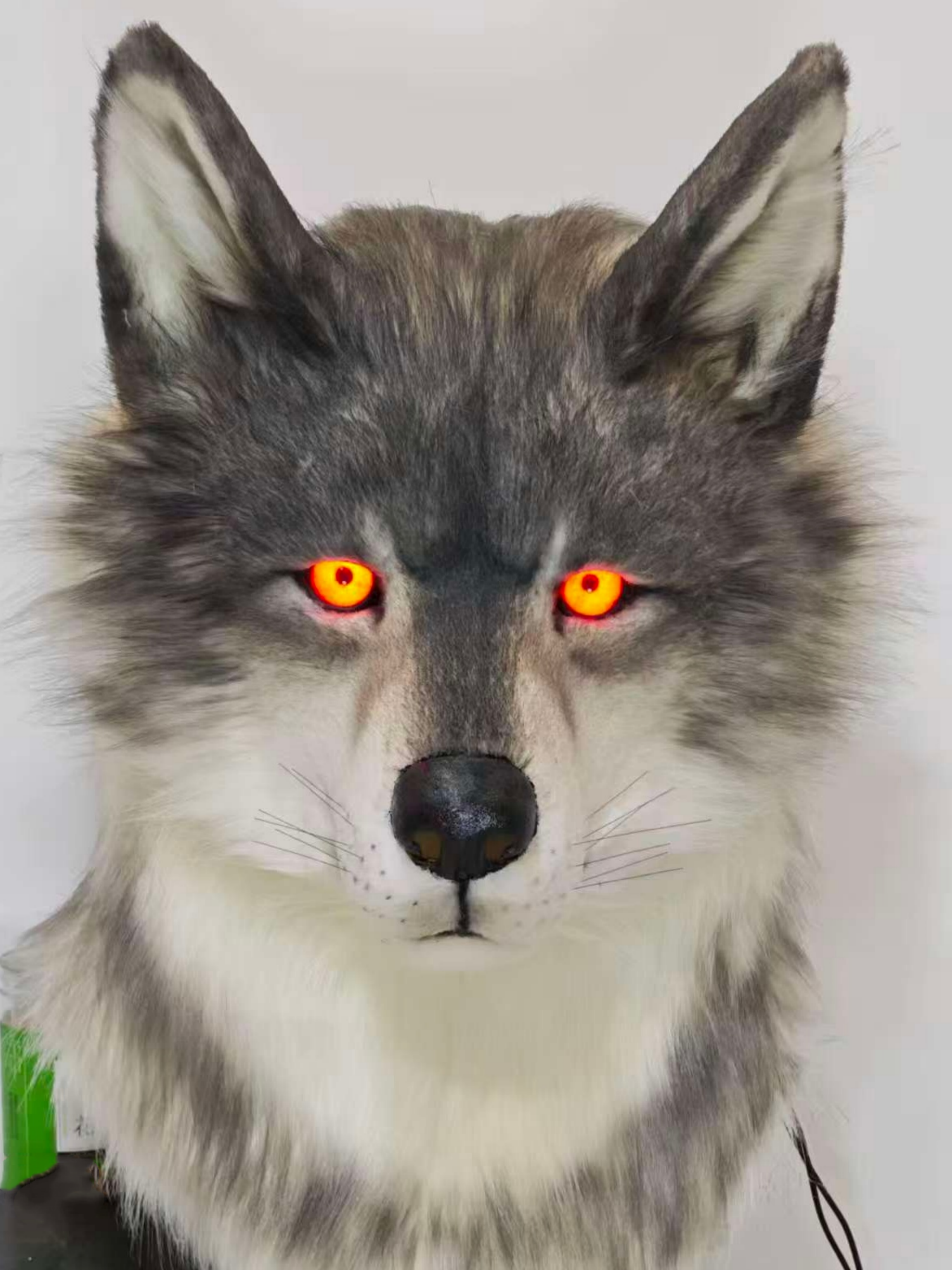 Custom Realistic Wolf Fursuit Head