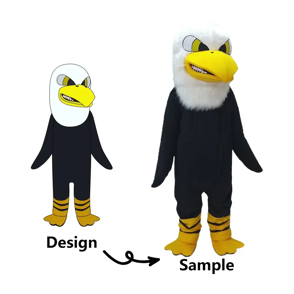 eagle Mascot Costume Wholesale OEM Design Plush Cartoon Animal Promotion