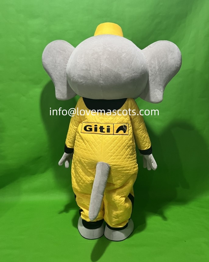 Customized cartoon wolf mascot costumes and plush giant elephant company advertising mascot costume sets are available for sale.