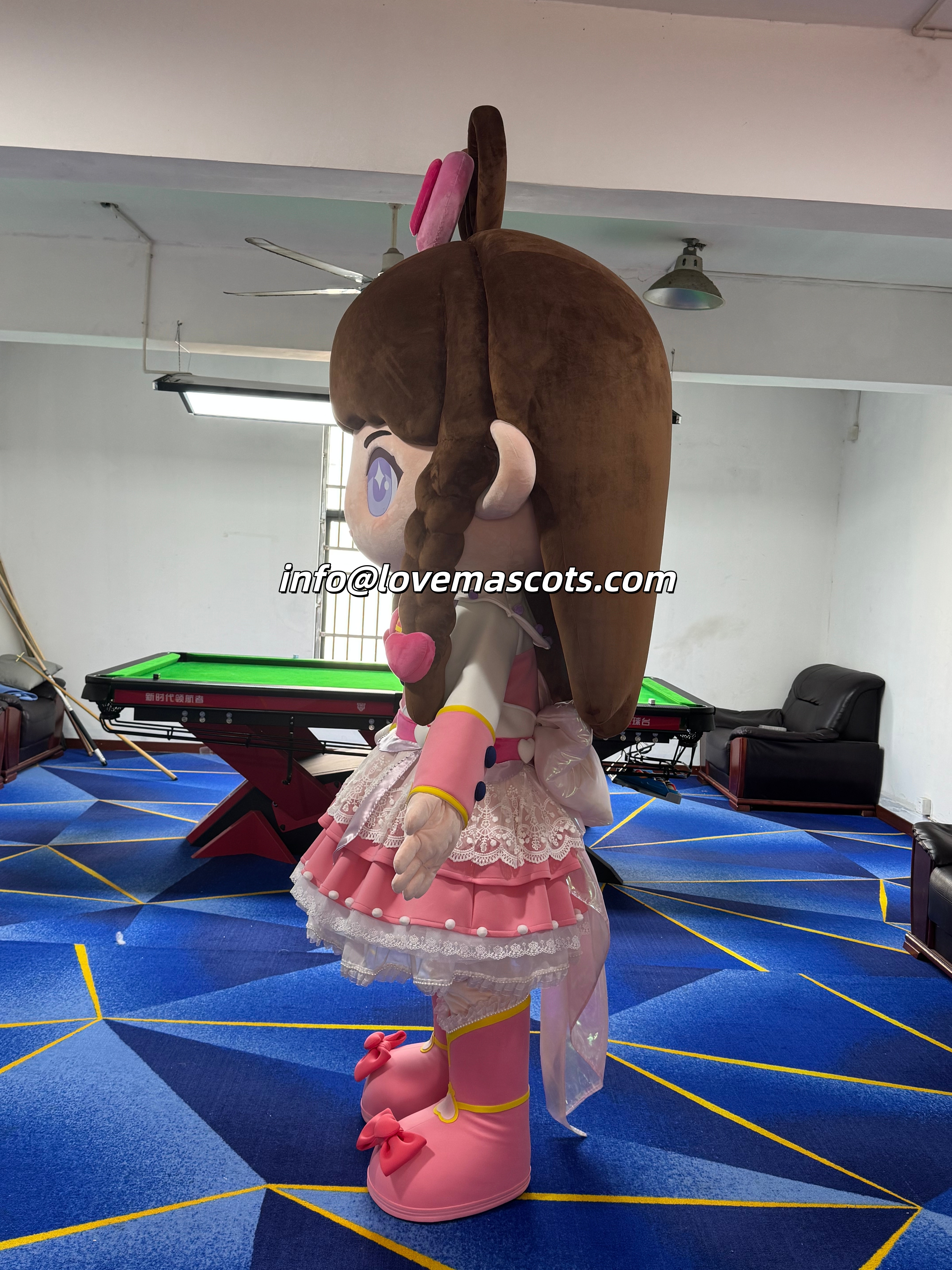 Candy Girl Mascot Costume Christmas Cane hallowee Holiday 